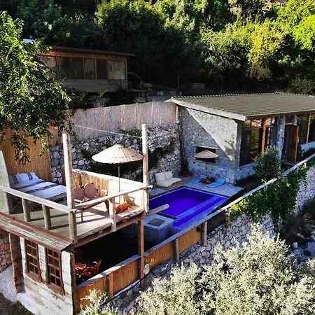 19th Century Neo-modern Kabak Valley Stone House Fethiye